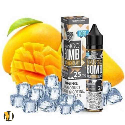 Vgod Iced Mango Bomb SaltNic 30ml (1) سالت بمب انبه یخ ویگاد <br><span>Vgod Iced Mango Bomb SaltNic 30ml</span> - Image 1