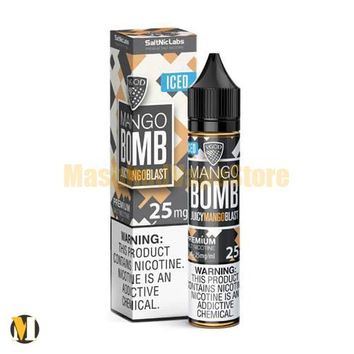 Vgod Iced Mango Bomb SaltNic 30ml (2) سالت بمب انبه یخ ویگاد <br><span>Vgod Iced Mango Bomb SaltNic 30ml</span> - Image 2