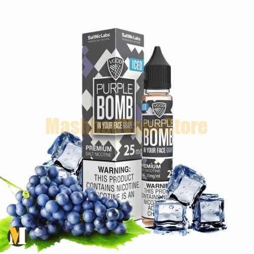 Vgod Iced Purple Bomb SaltNic 30ml (1) سالت بمب انگور یخ ویگاد <br><span>Vgod Purple Bomb Iced SaltNic 30ml</span> - Image 1