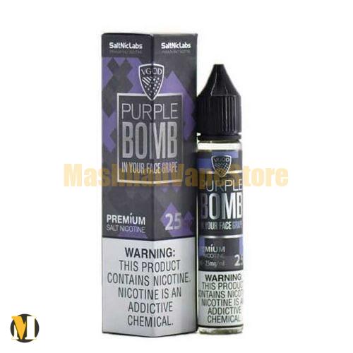 Vgod Purple Bomb SaltNic 30ml (2) سالت بمب انگور ویگاد <br><span>Vgod Purple Bomb SaltNic 30ml</span> - Image 2