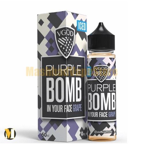 Vgod iced Purple Bomb E-Liquid 60ml (2) جویس بمب انگور یخ ویگاد <br><span>Vgod Iced Purple Bomb 60ml</span> - Image 2