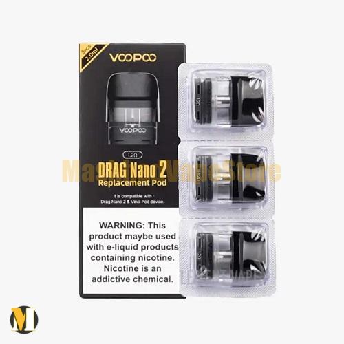 Voopoo Drag Nano 2 Replacement pod cartridge (1) کارتریج درگ نانو ۲ ووپو <br><span>Voopoo Drag Nano 2 Replacement Pod Cartridge</span> - Image 1