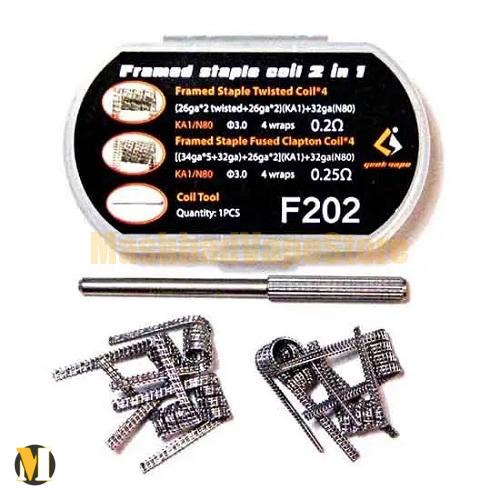 geekvape-framed-staple-f202-coils (1) کویل فریمد استاپل گیک ویپ <br><span>Geekvape Framed Staple Coil 2 In 1 F202</span> - Image 1