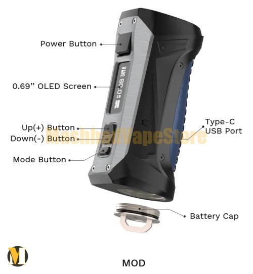 mobile-specs-explode-mod-500x542 ویپ فرز تی ایکس ۸۰ ویپرسو <br><span>Vaporesso FORZ TX80</span> - Image 12